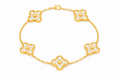 Alpine Gelbgold-Armband mit Diamanten