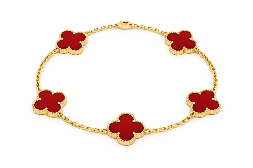 Alpine Gelbgold Armband Rot