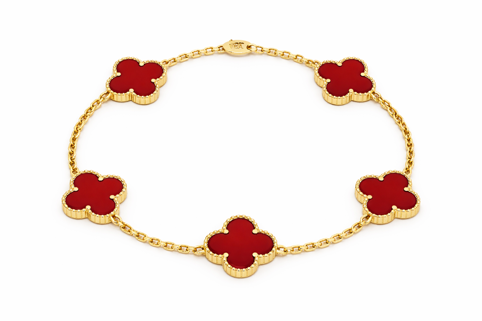 Alpine Gelbgold Armband Rot