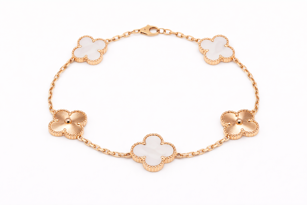 Alpine Roségold-Armband Oyster