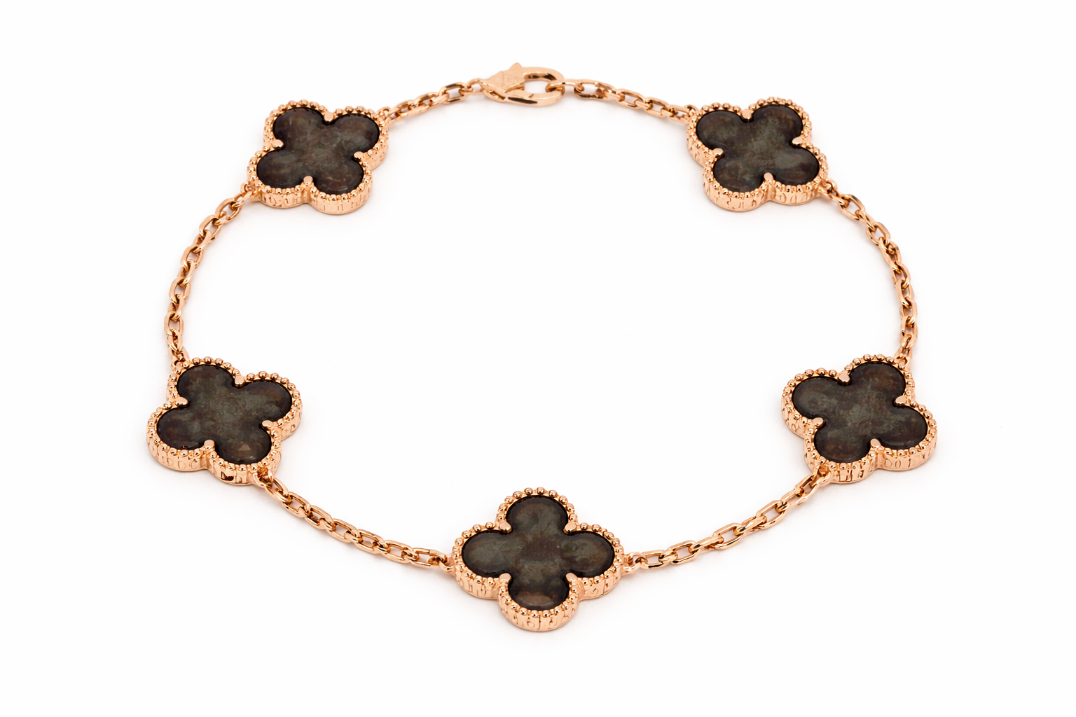 Alpine Rose Gold Armband Braun