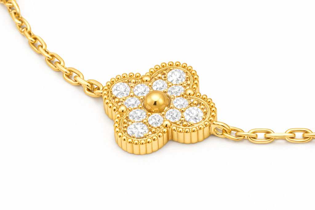 Alpine Gelbgold-Armband mit Diamanten