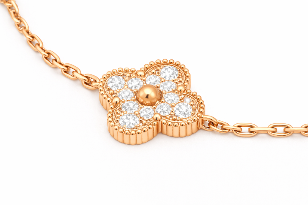 Alpine Roségold-Armband mit Diamanten