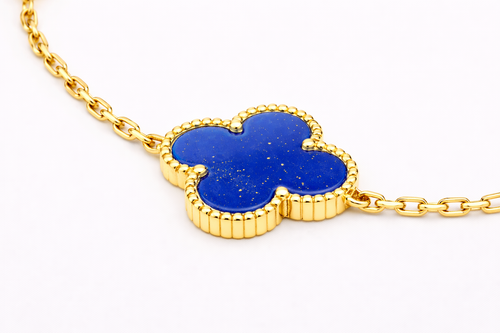 Alpine Gelbgold Armband Dunkelblau