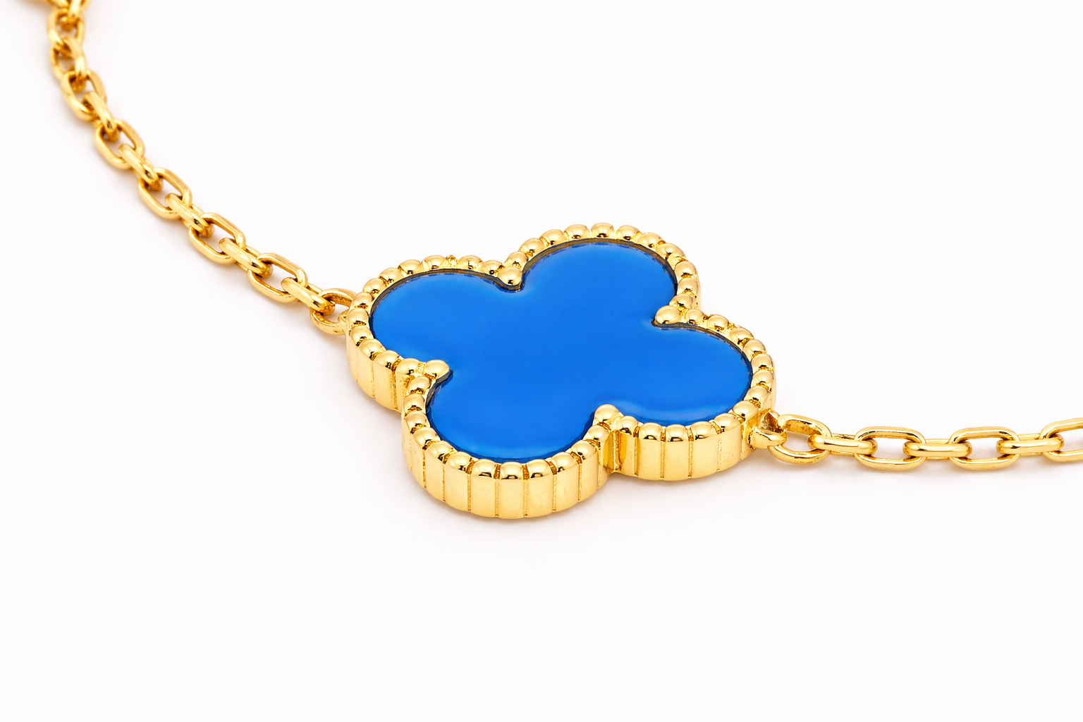 Alpine Gelbgold Armband Blau