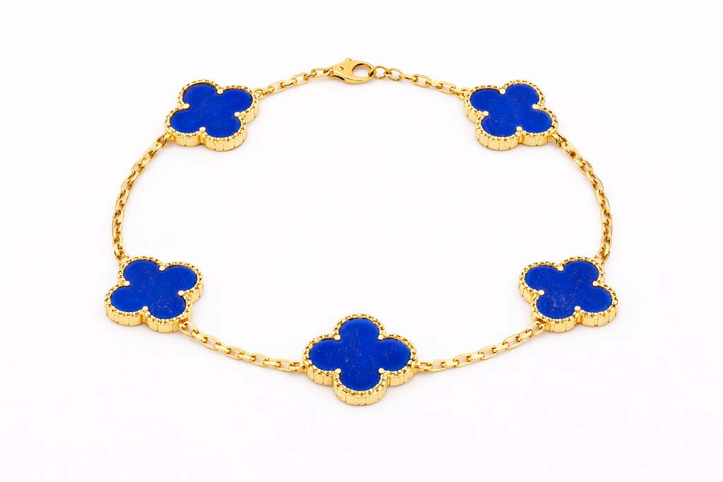 Alpine Gelbgold Armband Dunkelblau Voll