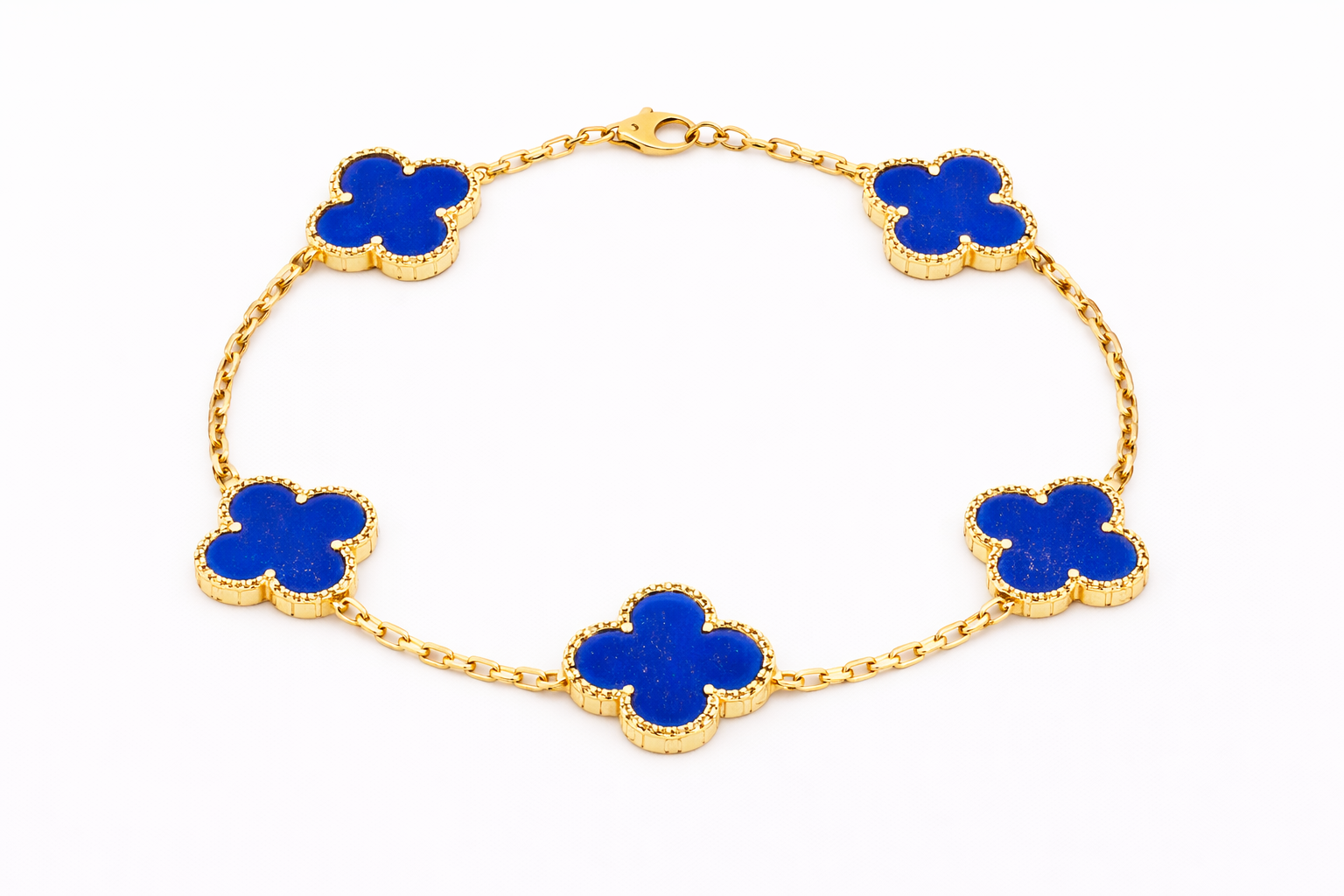 Alpine Gelbgold Armband Dunkelblau Voll