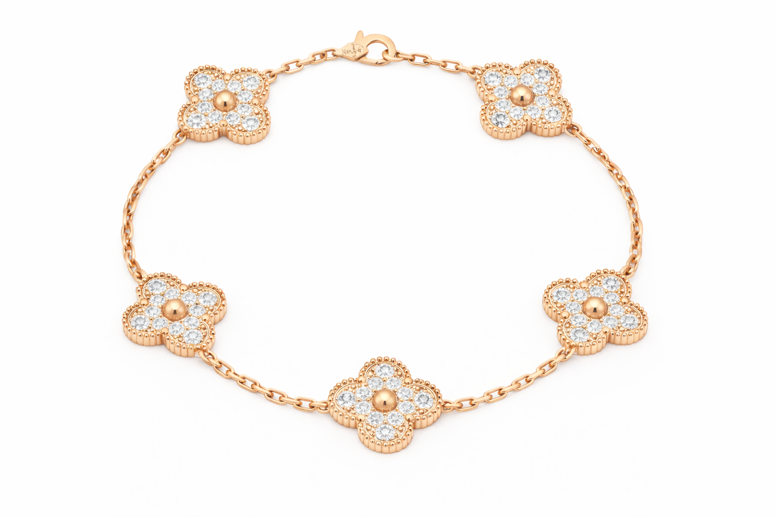 Alpine Roségold-Armband mit Diamanten