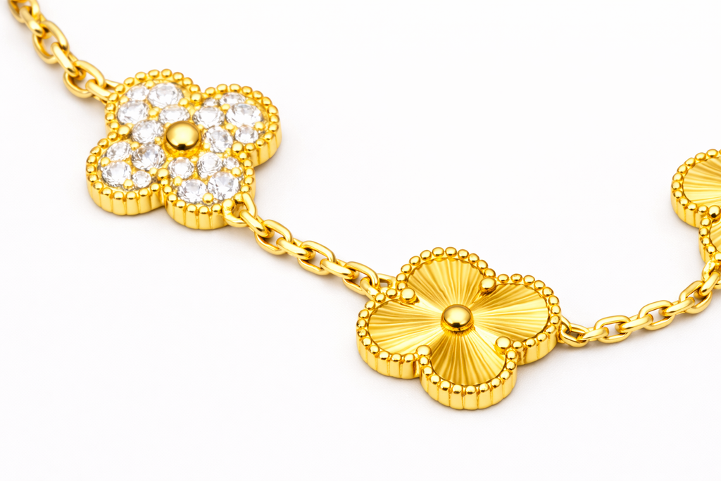 Alpine Gelbgold-Armband mit Diamanten